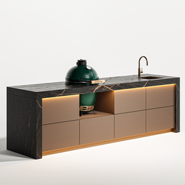 Luxe Sculpturale Buitenkeuken