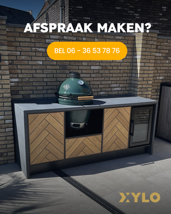 XYLO Buitenkeuken Met Visgraat Frontjes
